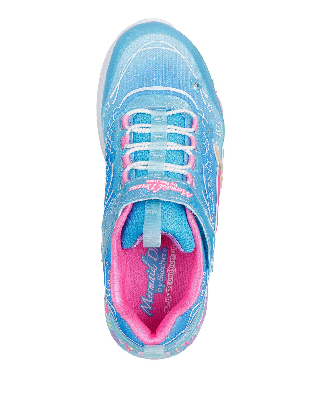 SKECHERS Sneakers con strappi Bambino - Celeste modello 303060L