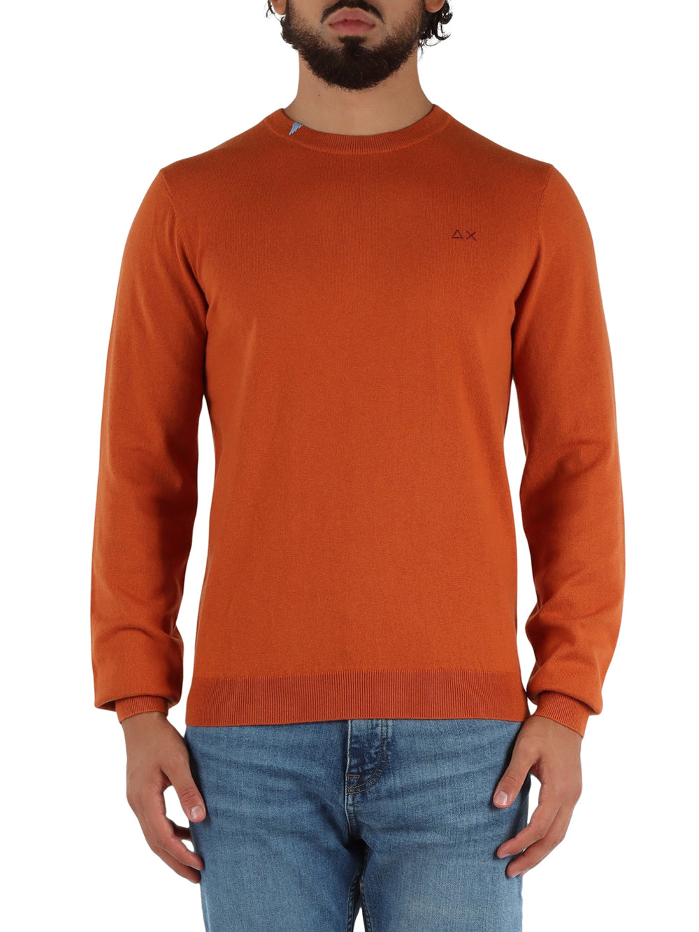 SUN68 Maglione Uomo - Arancione modello K45101