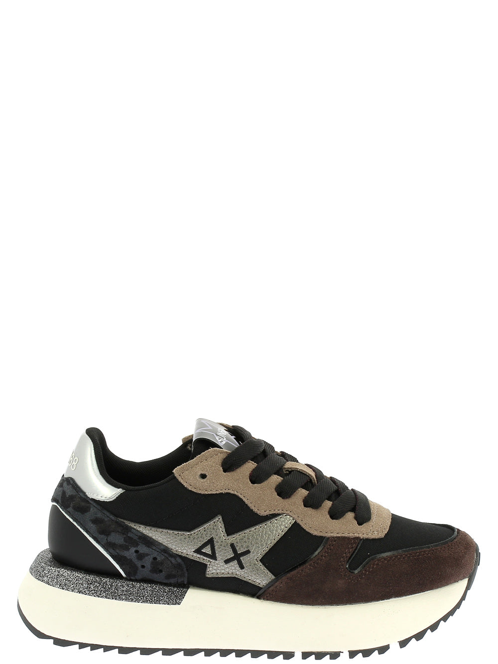 SUN68 Sneakers platform Donna - Nero modello Z45221
