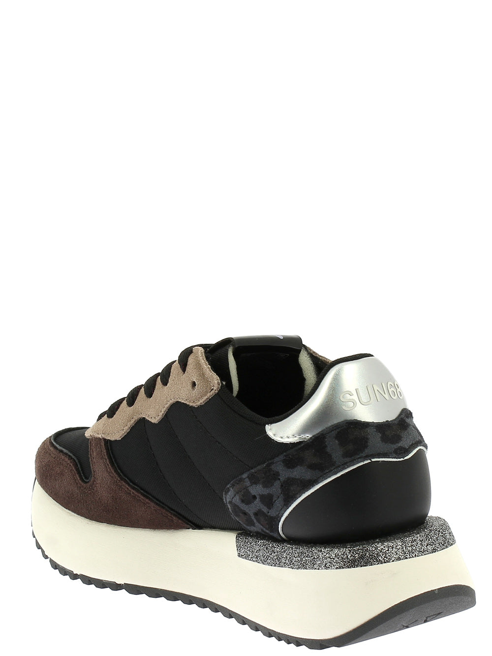 SUN68 Sneakers platform Donna - Nero modello Z45221