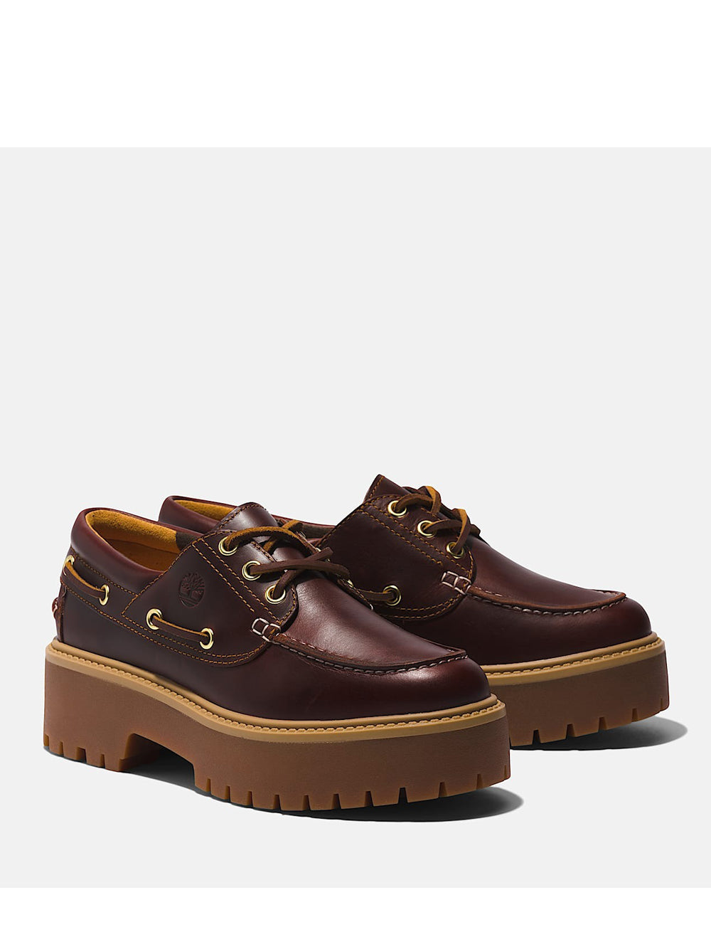 TIMBERLAND Scarpe Stringate platform Donna - Marrone modello TB0A2QDM