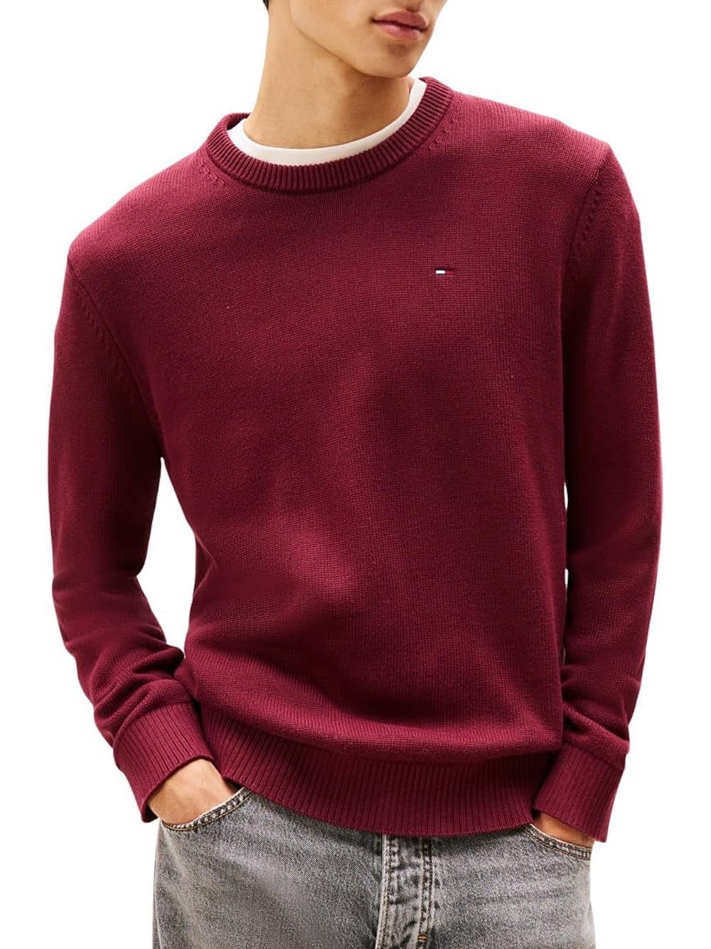 TOMMY HILFIGER Maglione Uomo - Rosso modello DM0DM21787