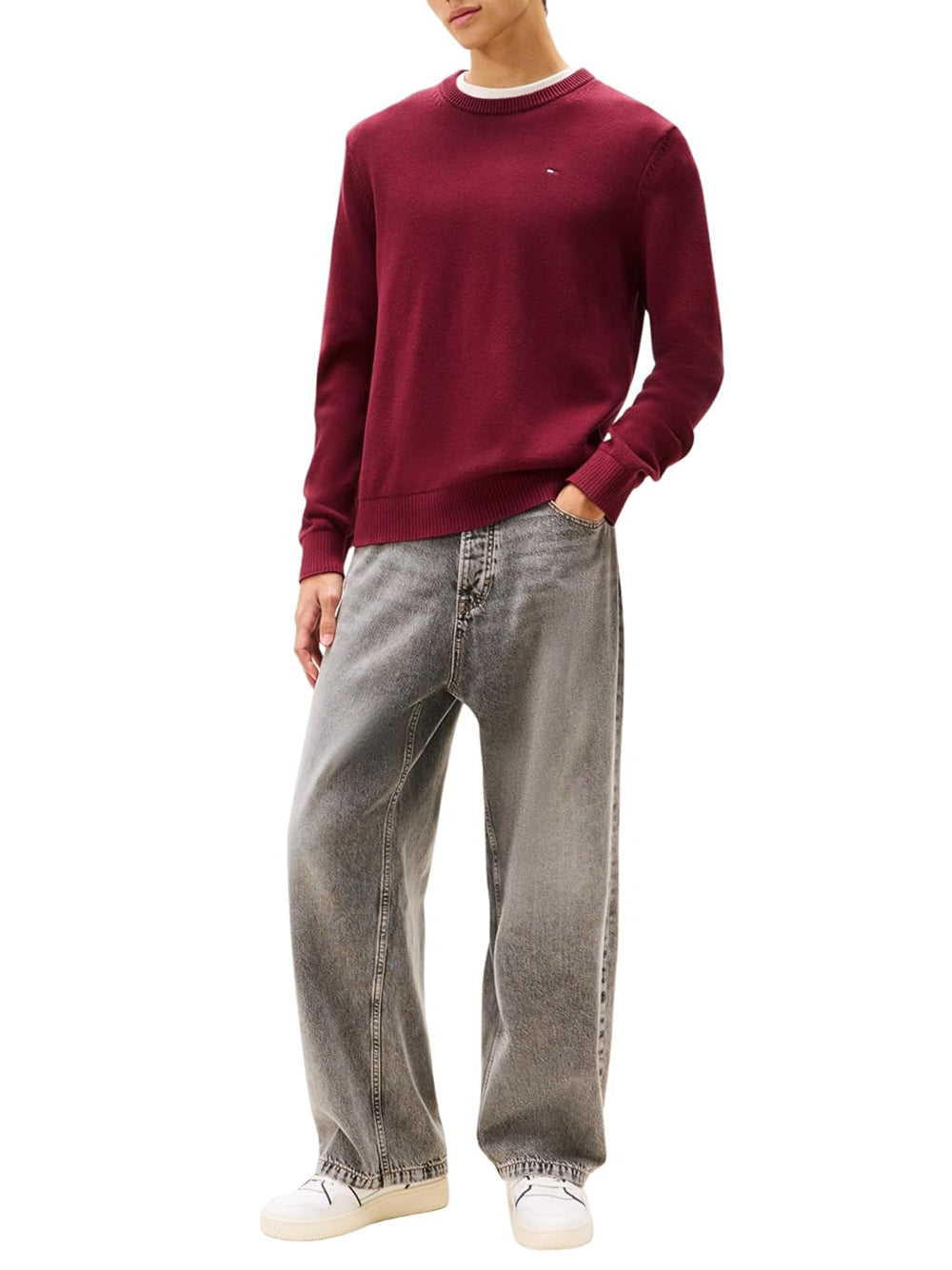TOMMY HILFIGER Maglione Uomo - Rosso modello DM0DM21787