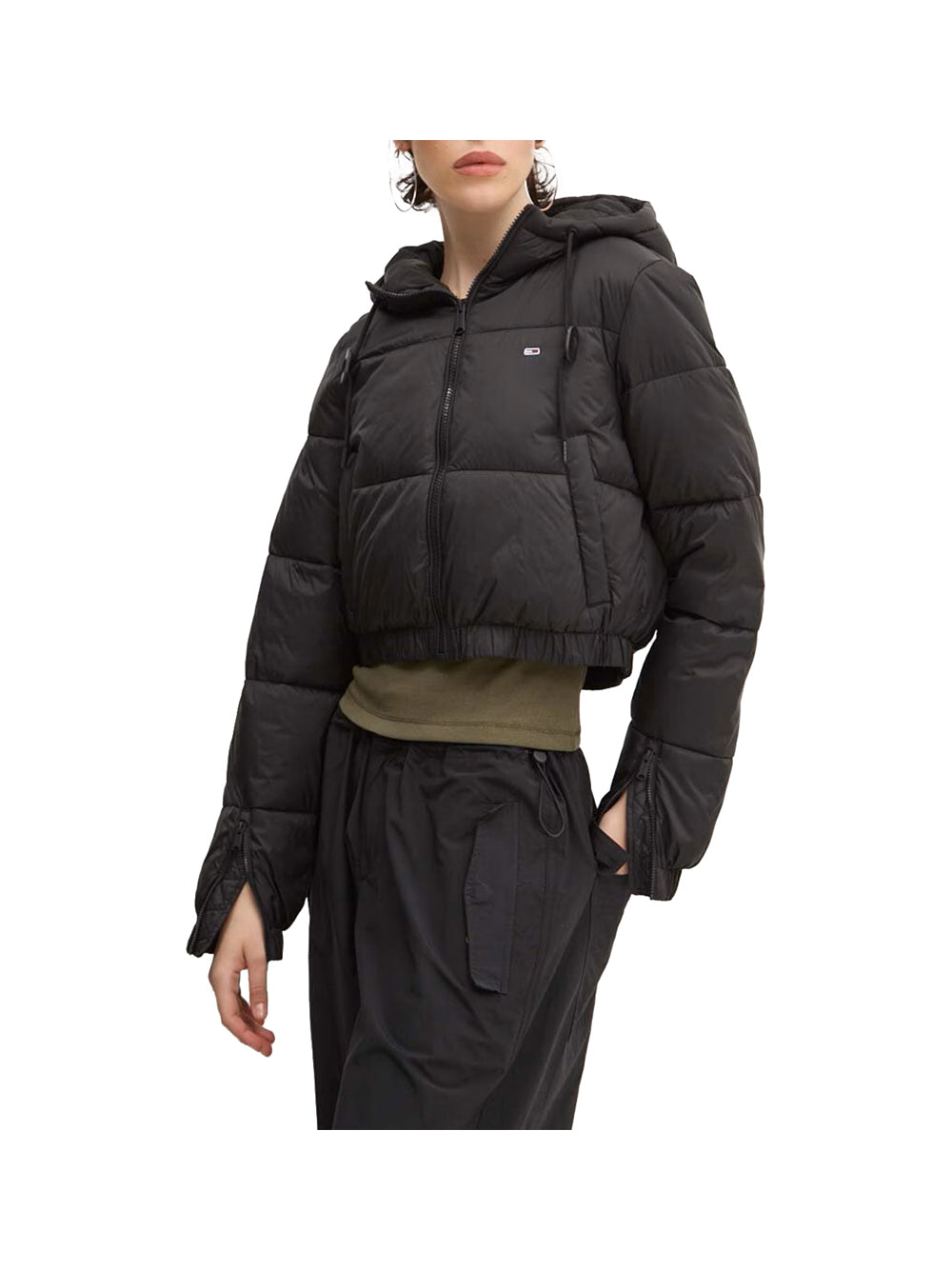 TOMMY HILFIGER Giubbino Donna - Nero modello DW0DW18313