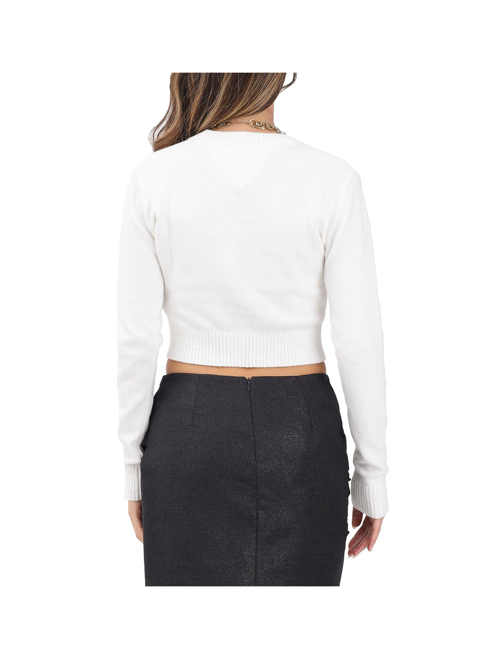 TOMMY HILFIGER Felpa Donna - Bianco modello DW0DW21690