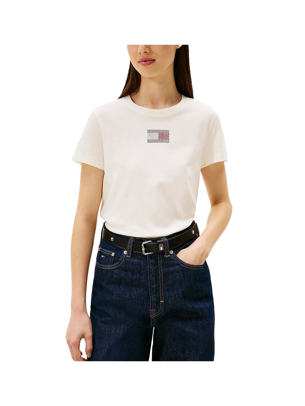 TOMMY HILFIGER T-shirt Donna - Bianco modello DW0DW21965