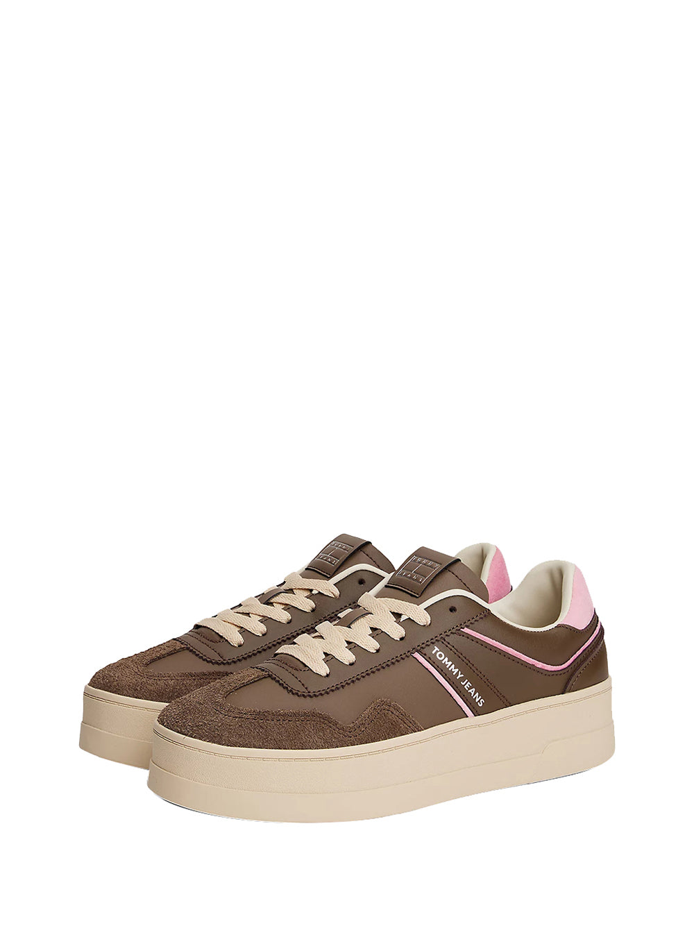 TOMMY HILFIGER Sneakers platform Donna - Marrone modello EN0EN02902