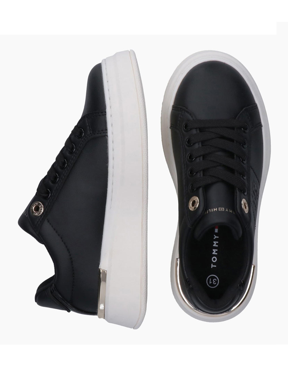 TOMMY HILFIGER KID Sneakers platform Donna - Nero modello T3A9-33985-1355