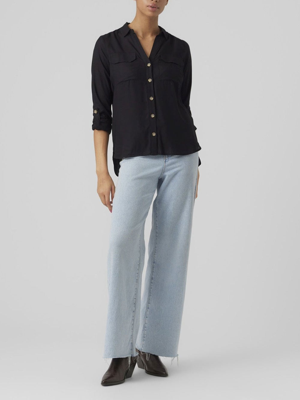 VERO MODA Camicia Donna - Nero modello 10275283