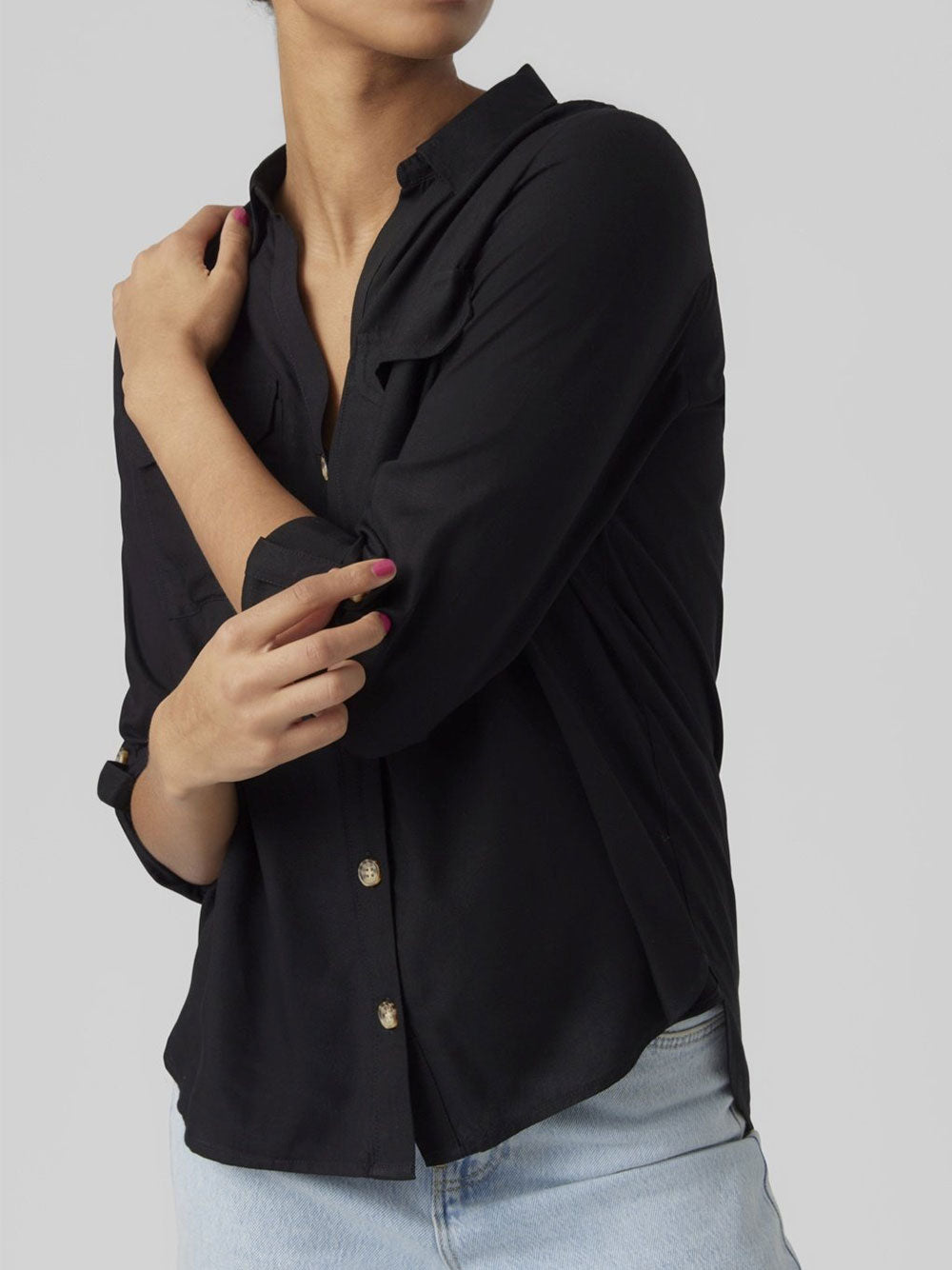 VERO MODA Camicia Donna - Nero modello 10275283