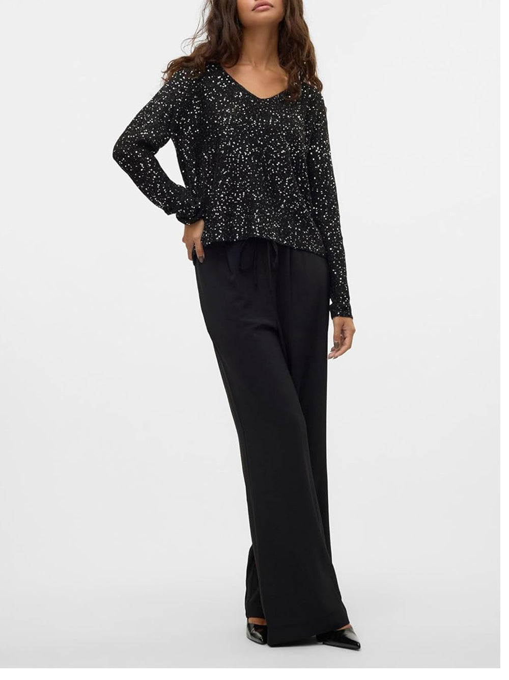 VERO MODA Maglione Donna - Nero modello 10318223