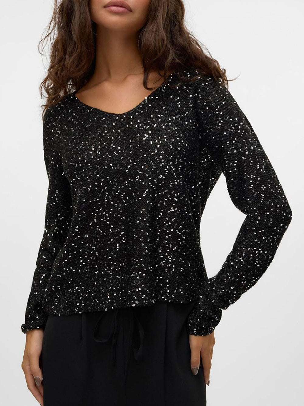 VERO MODA Maglione Donna - Nero modello 10318223