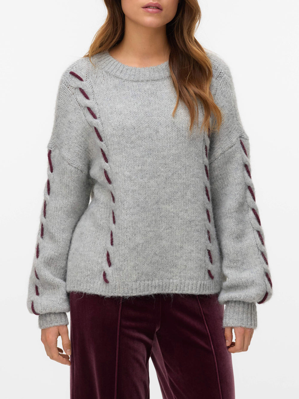 VERO MODA Maglione Donna - Grigio modello 10334866