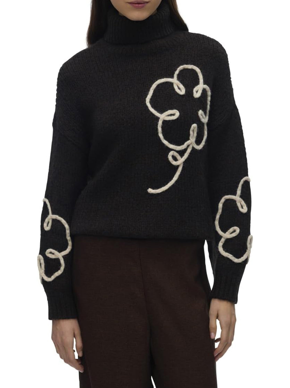 VERO MODA Maglione Donna - Marrone modello 10335036