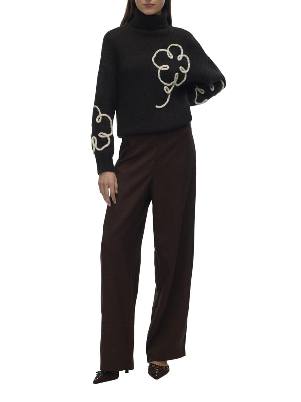 VERO MODA Maglione Donna - Marrone modello 10335036