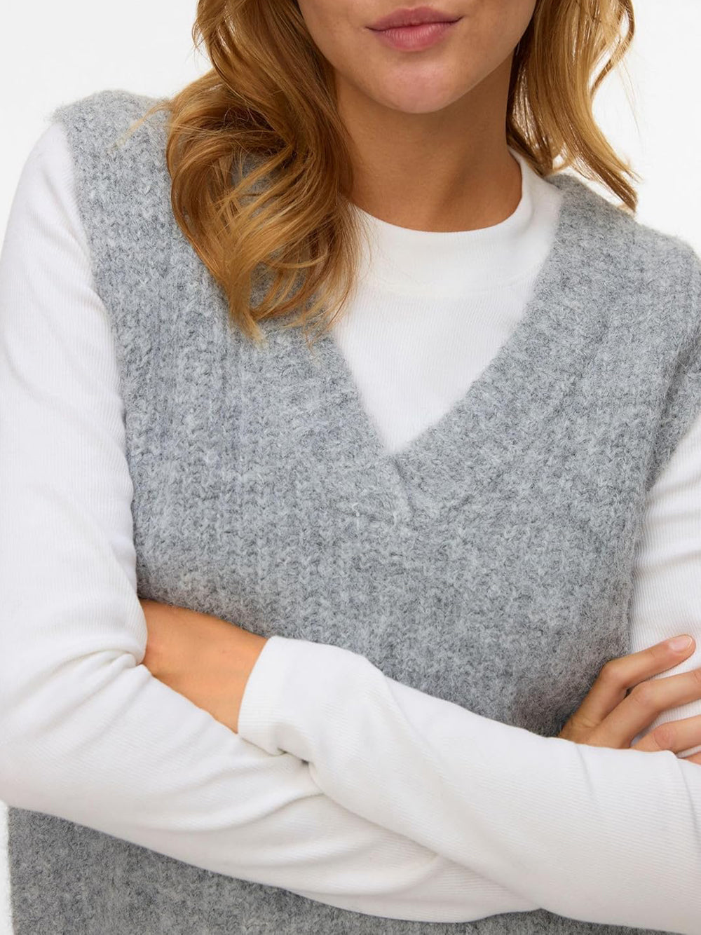 VERO MODA Maglione Donna - Grigio modello 10339078