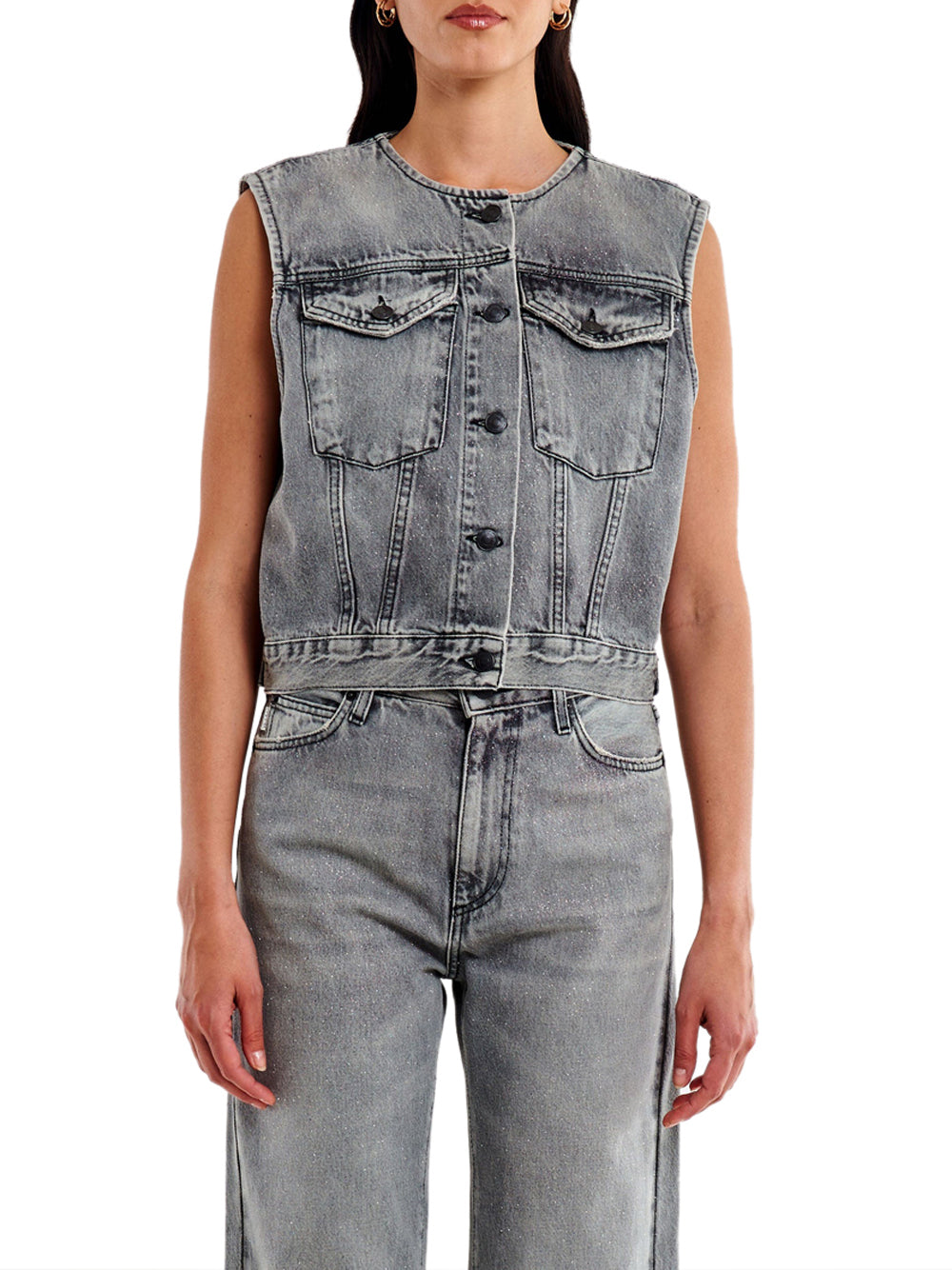 VICOLO Gilet Donna - Grigio modello DF5052