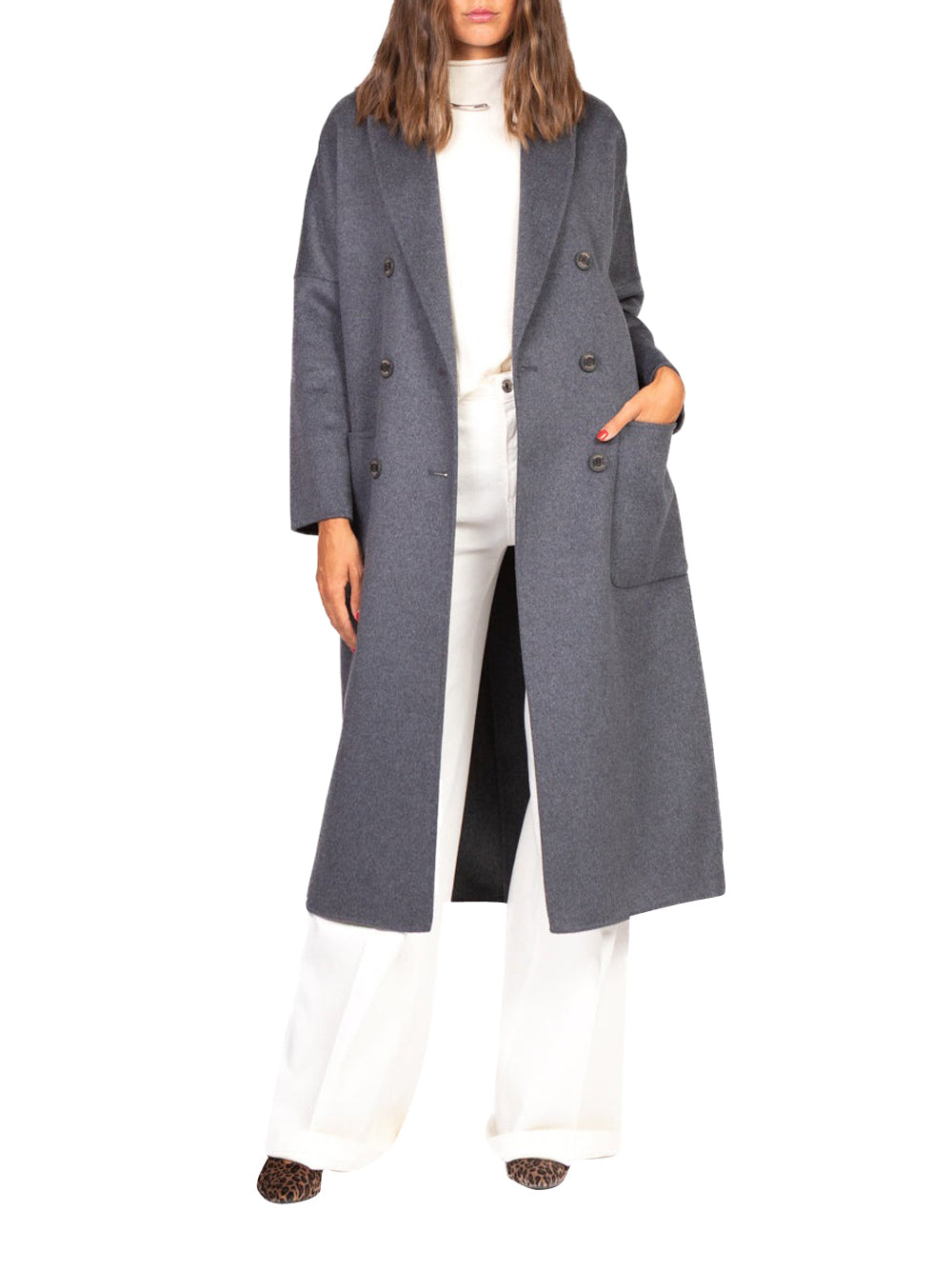 VICOLO Cappotto Donna - Grigio modello TF0001