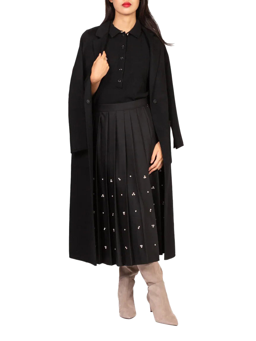 VICOLO Cappotto Donna - Nero modello TF0002