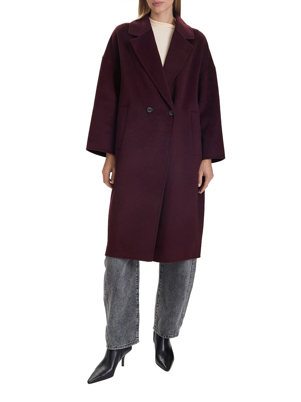 VICOLO Cappotto Donna - Bordò modello TF0003