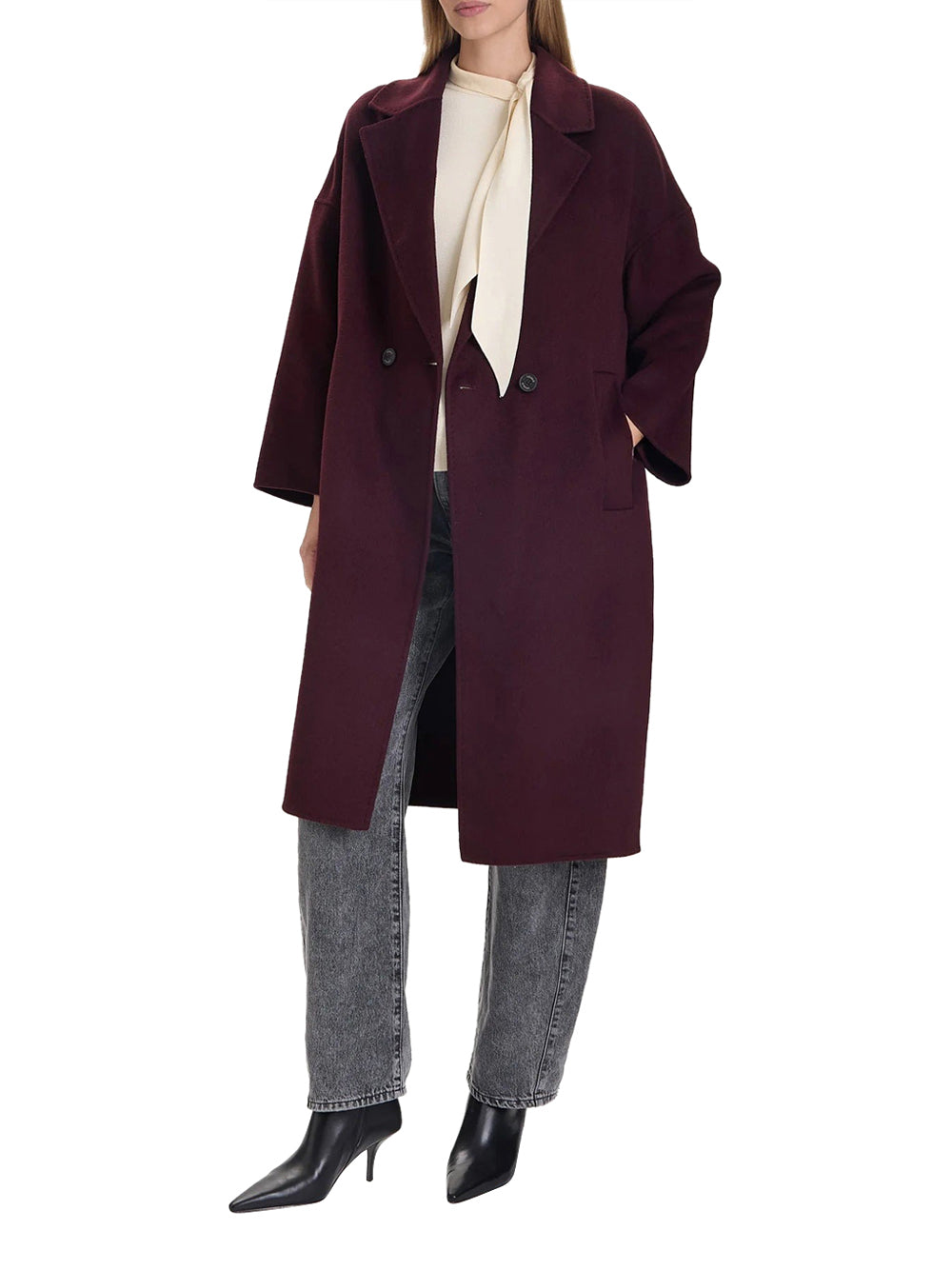 VICOLO Cappotto Donna - Bordò modello TF0003