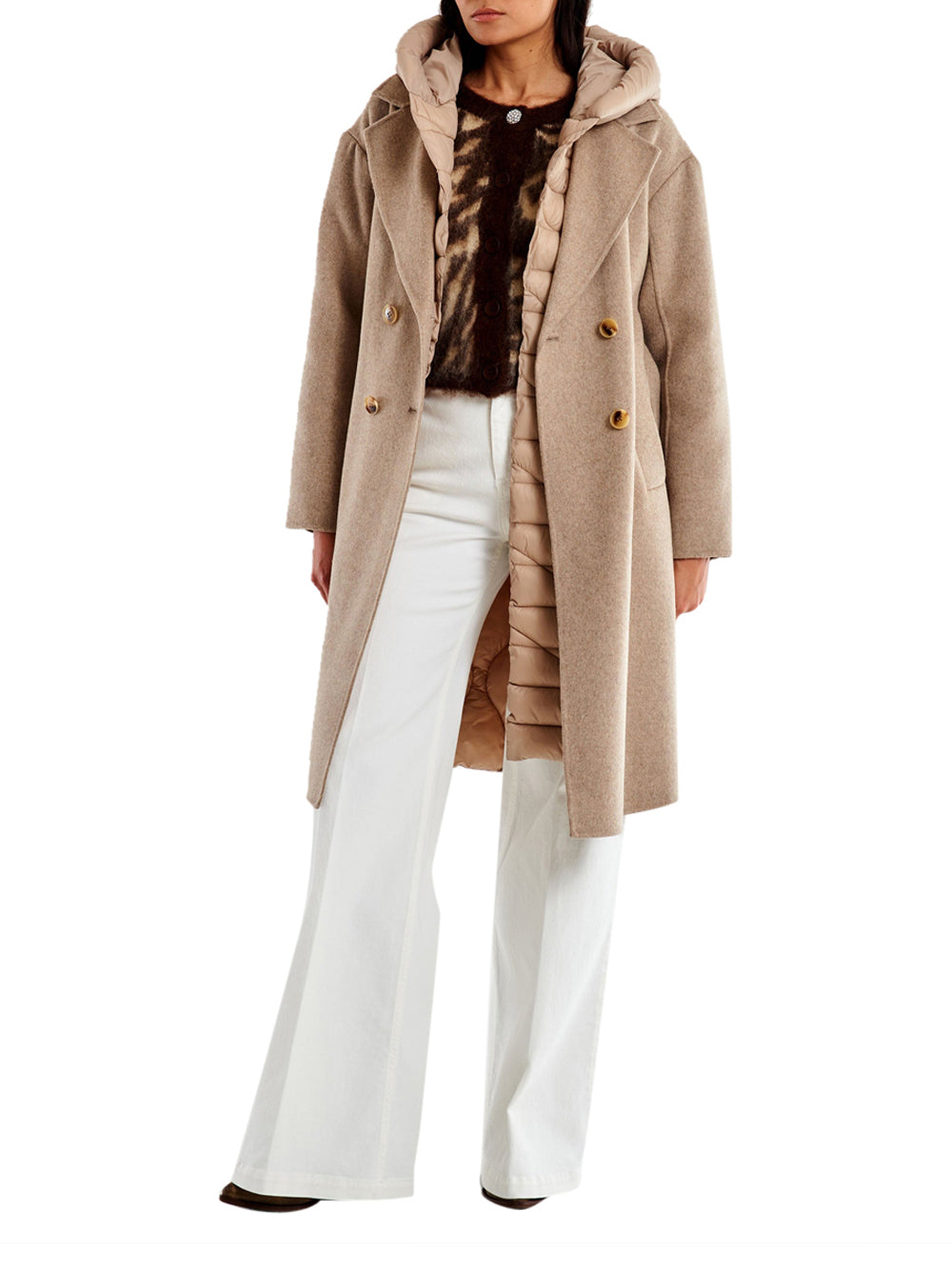 VICOLO Cappotto Donna - Beige modello TF0028
