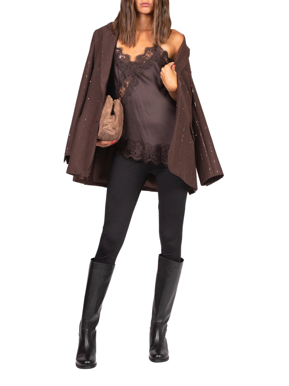 VICOLO Canotta Donna - Marrone modello TF0861