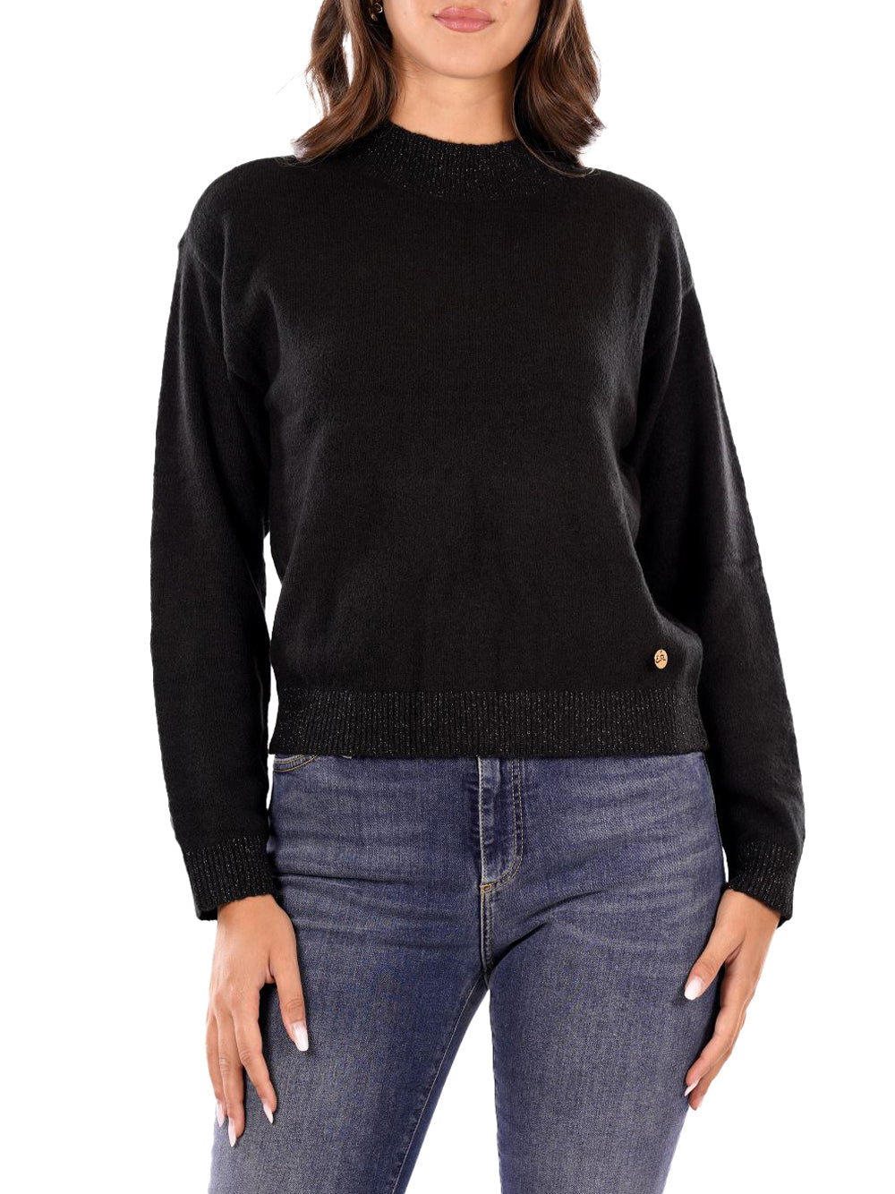 YES ZEE Maglione Donna - Nero modello M003BT00