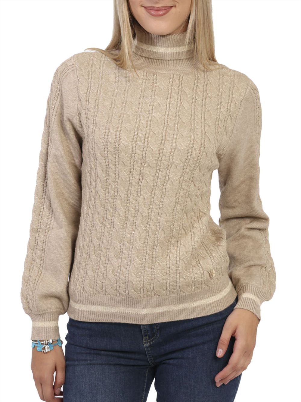 YES ZEE Maglione Donna - Beige modello M009BI00
