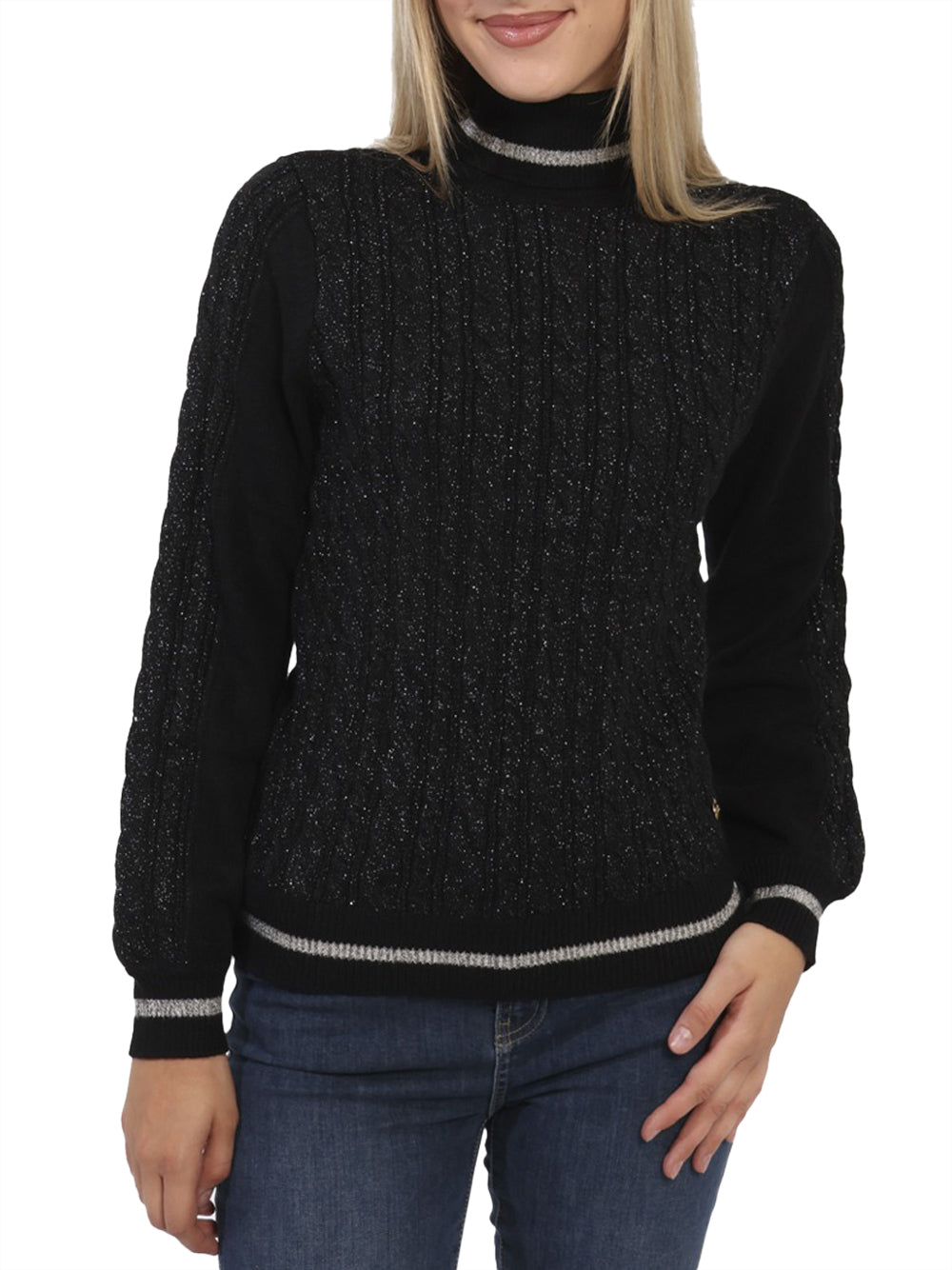 YES ZEE Maglione Donna - Nero modello M009BI00