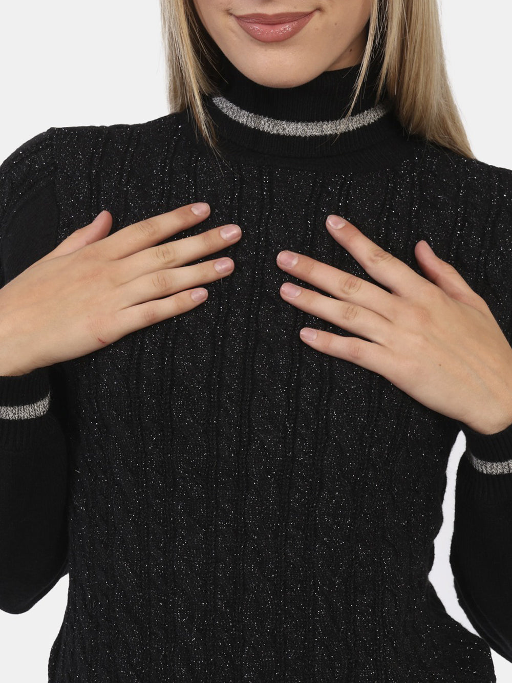 YES ZEE Maglione Donna - Nero modello M009BI00