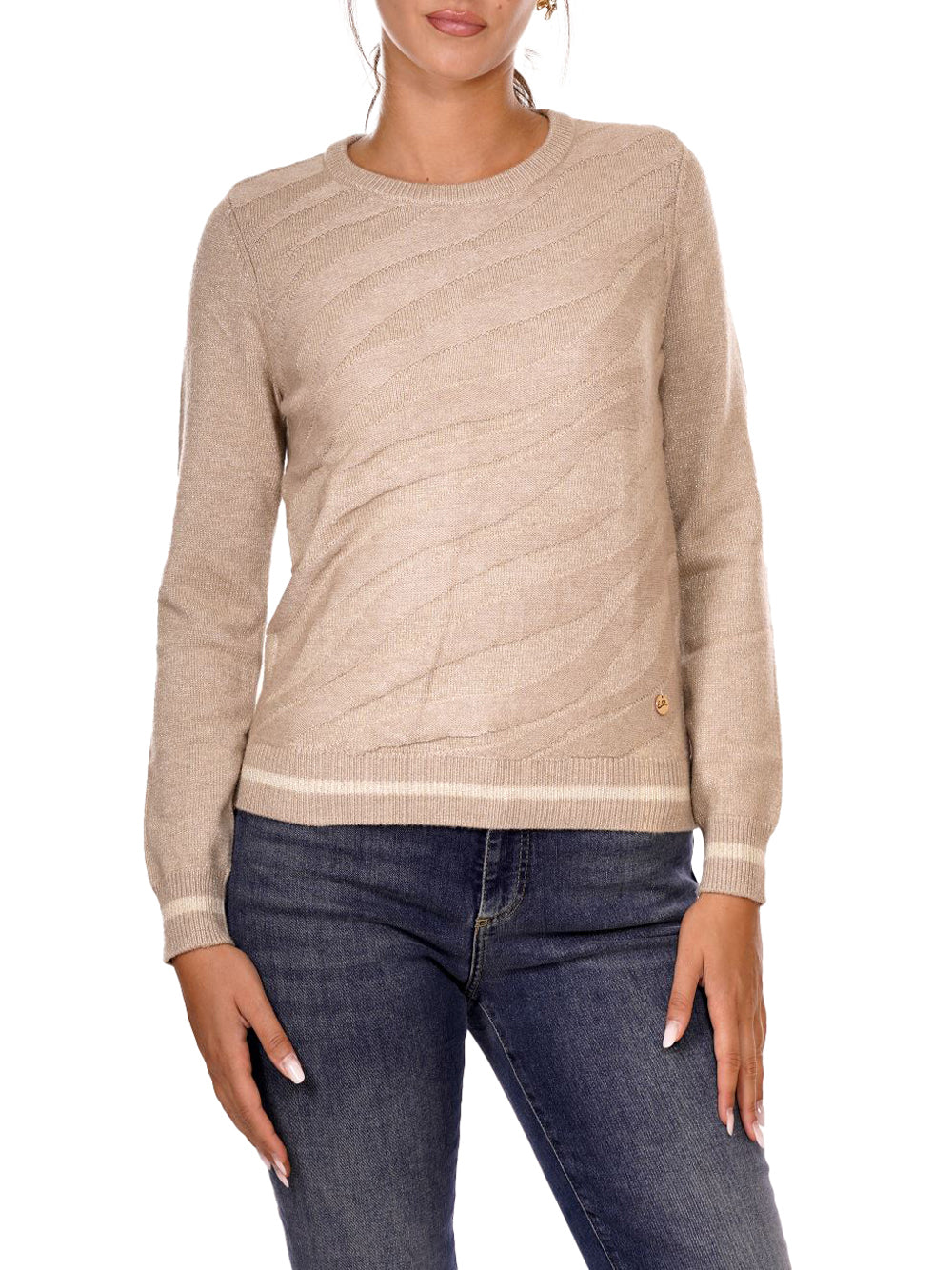 YES ZEE Maglione Donna - Beige modello M011BI00