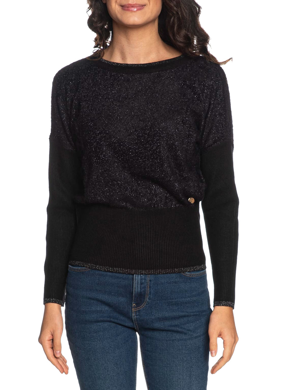 YES ZEE Maglione Donna - Nero modello M014IS00