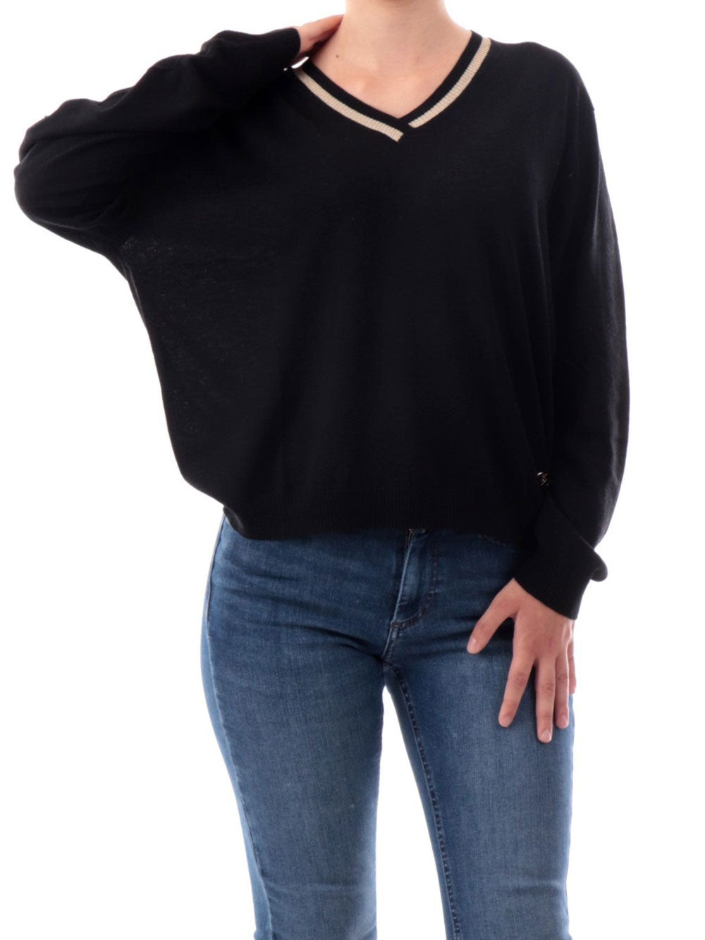 YES ZEE Maglione Donna - Nero modello M017IP00