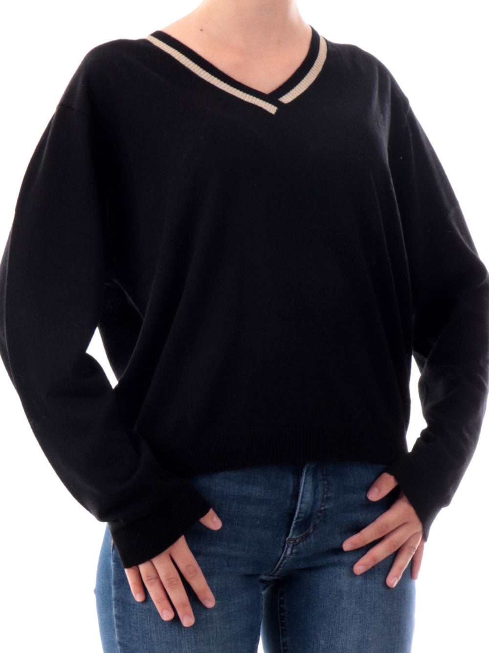YES ZEE Maglione Donna - Nero modello M017IP00