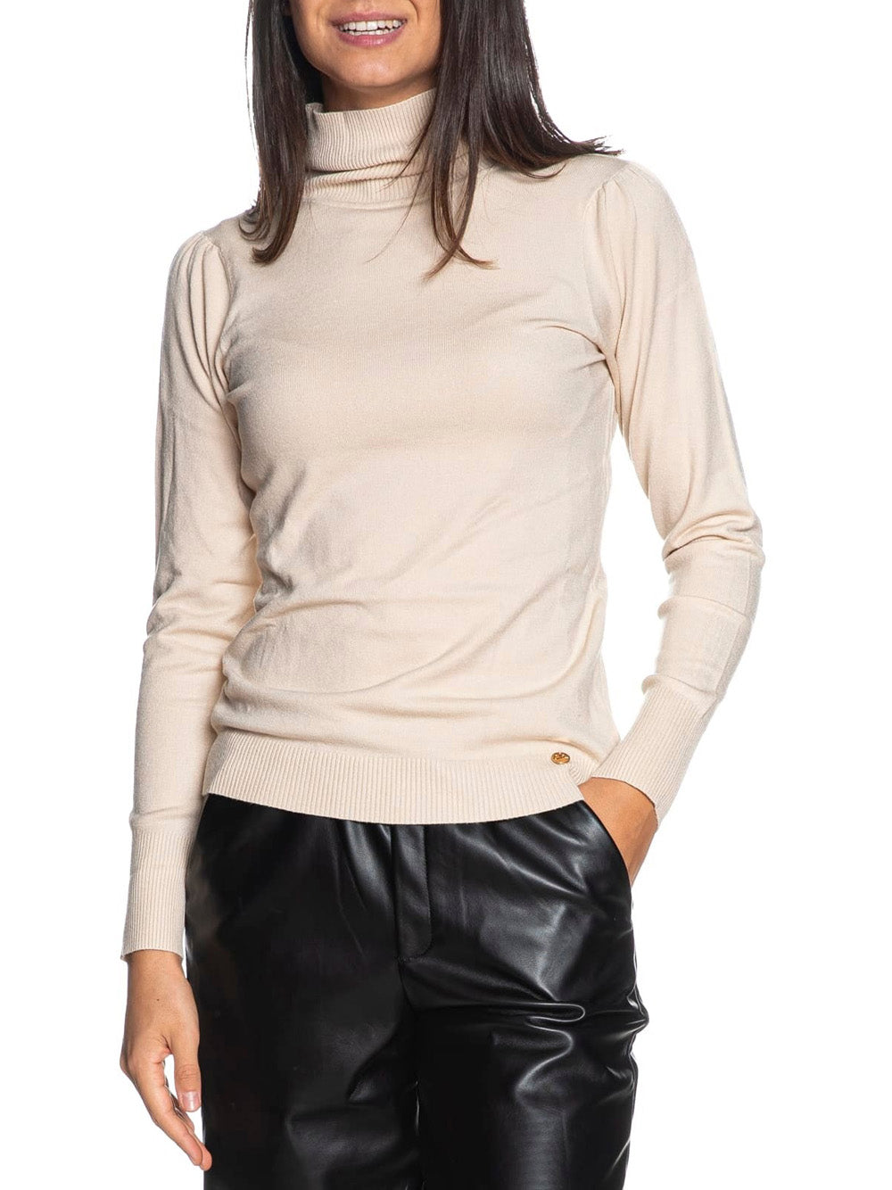 YES ZEE Maglione Donna - Beige modello M038RU00