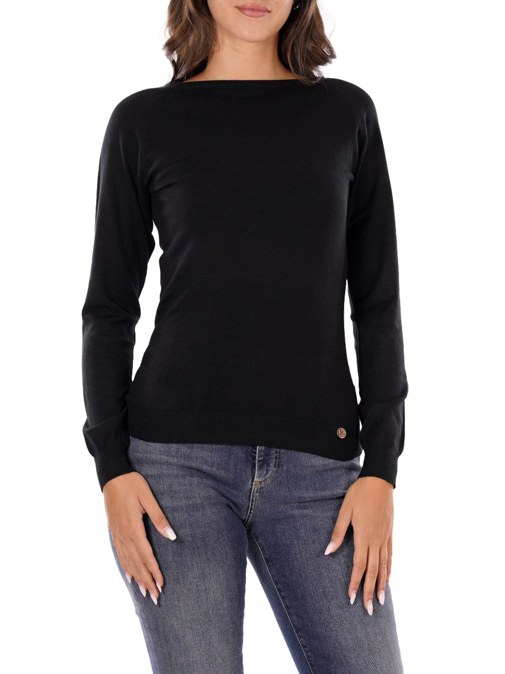 YES ZEE Maglione Donna - Nero modello M053RU00
