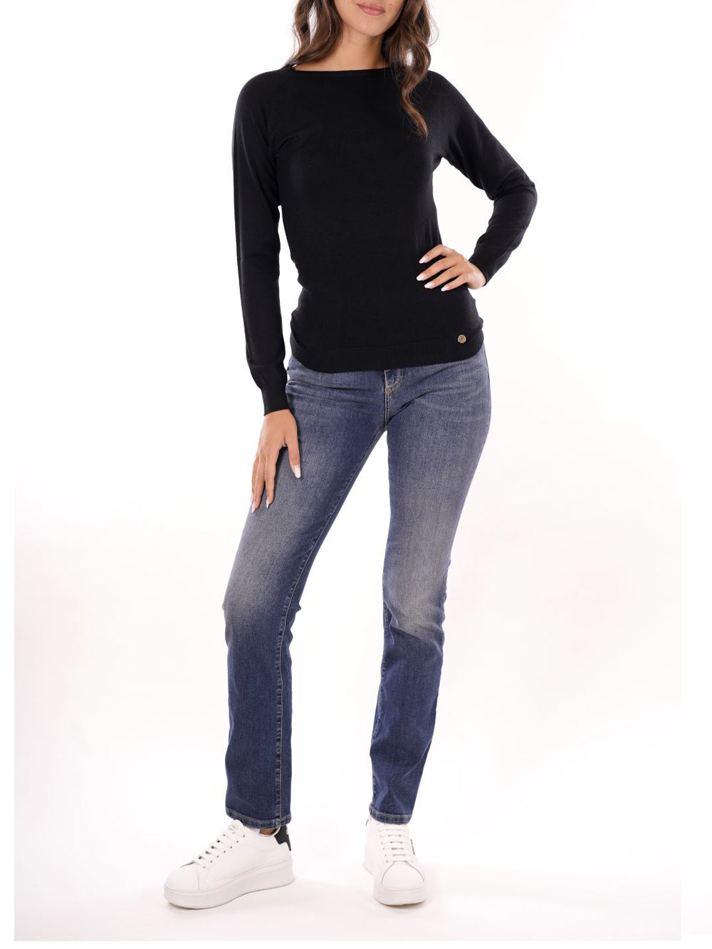 YES ZEE Maglione Donna - Nero modello M053RU00