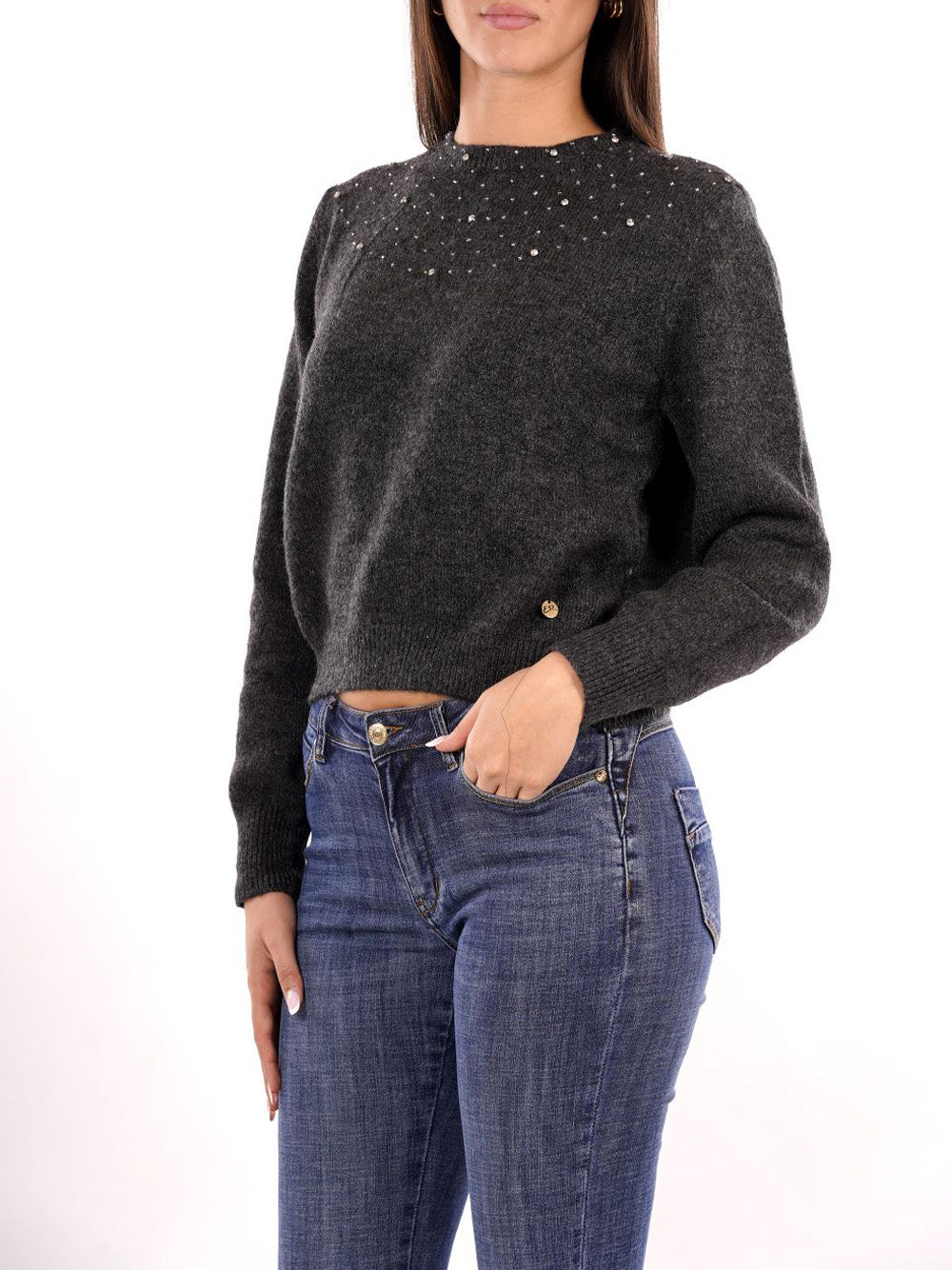 YES ZEE Maglione Donna - Grigio modello M082JZ00