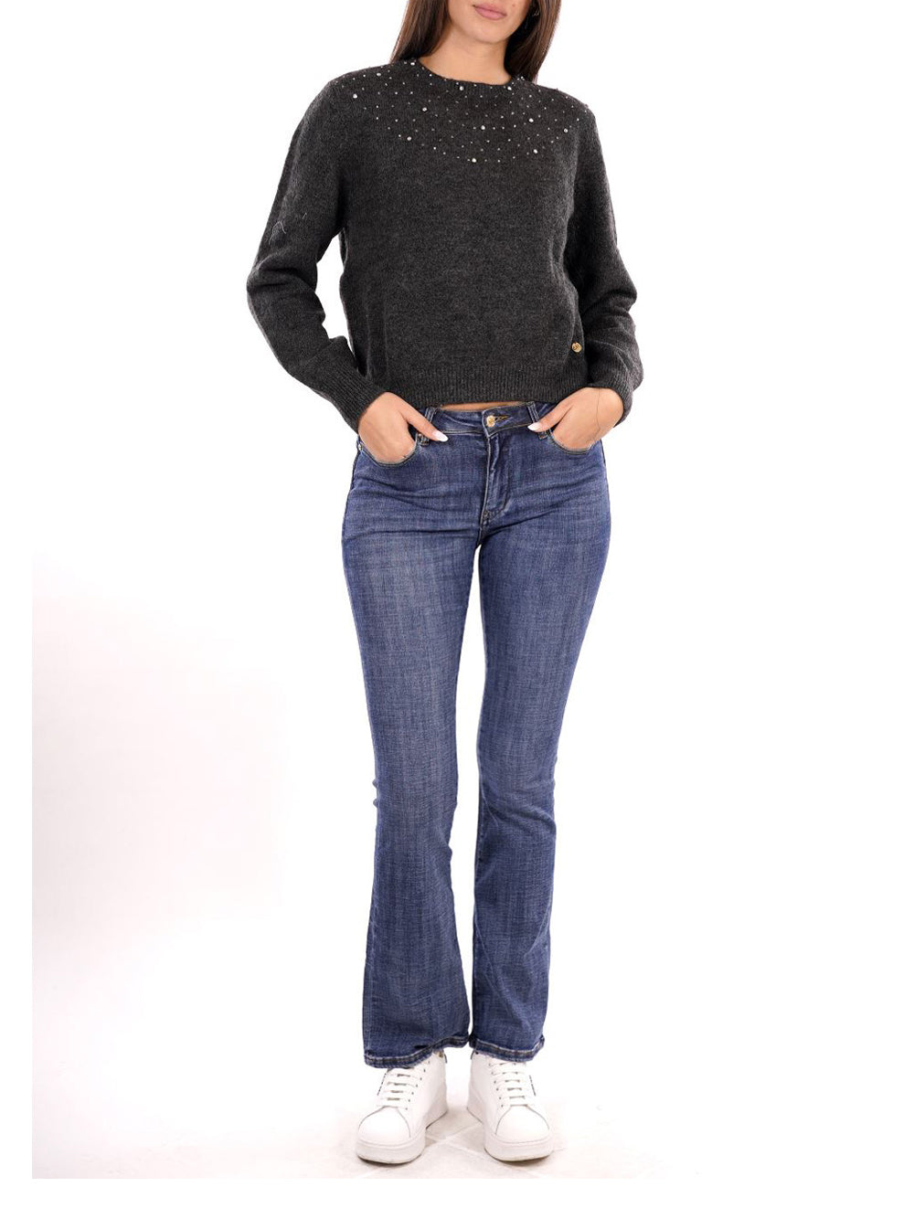 YES ZEE Maglione Donna - Grigio modello M082JZ00