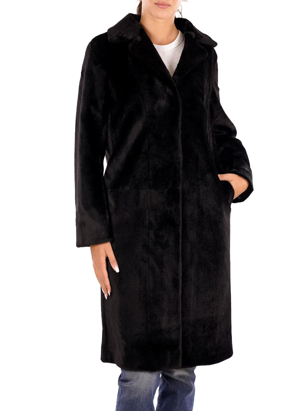 YES ZEE Cappotto Donna - Nero modello O027KV00