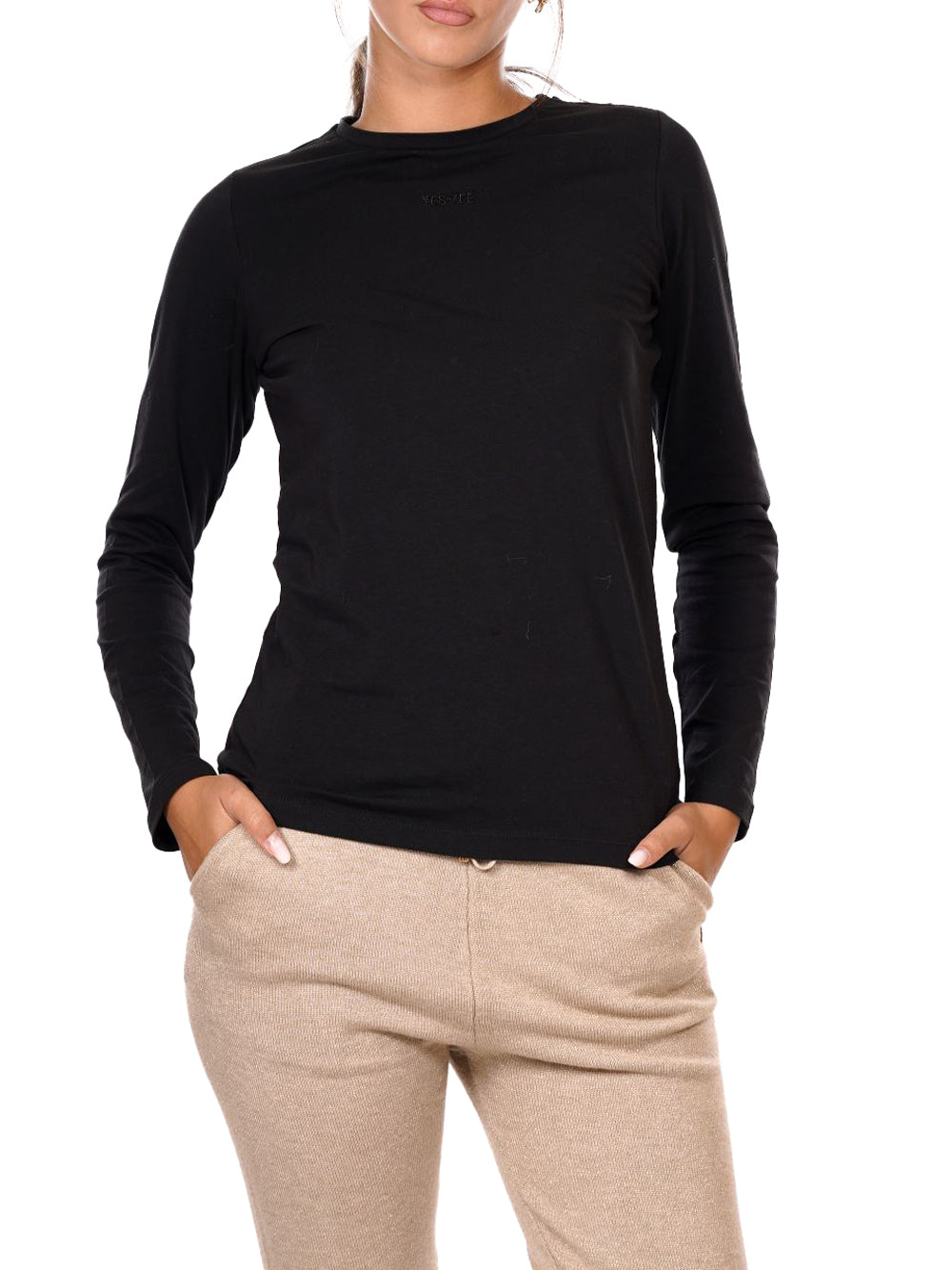 YES ZEE Maglia Donna - Nero modello T034S700