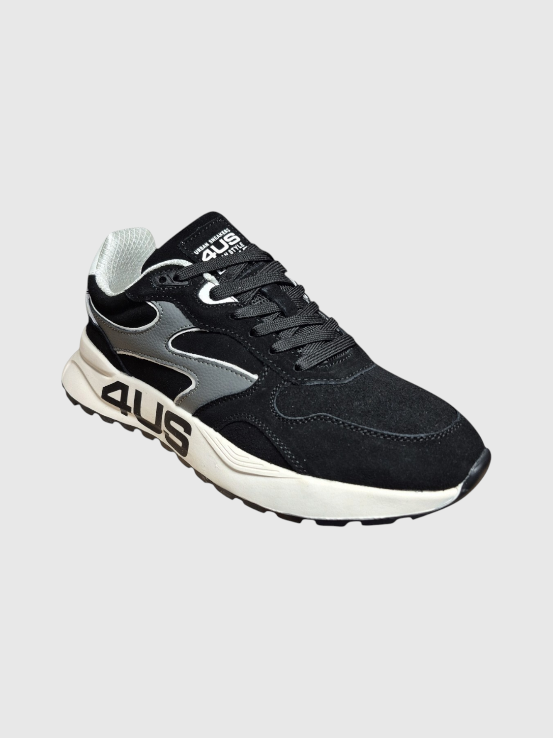 4US Sneakers Uomo - Nero modello 25-439