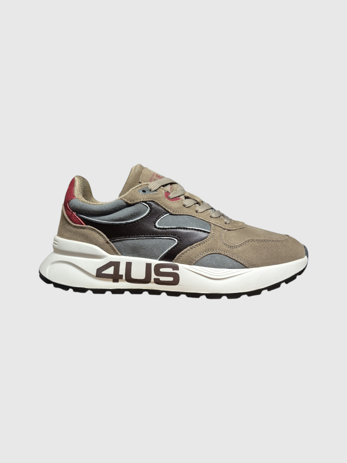 4US Sneakers Uomo - Beige modello 25-439