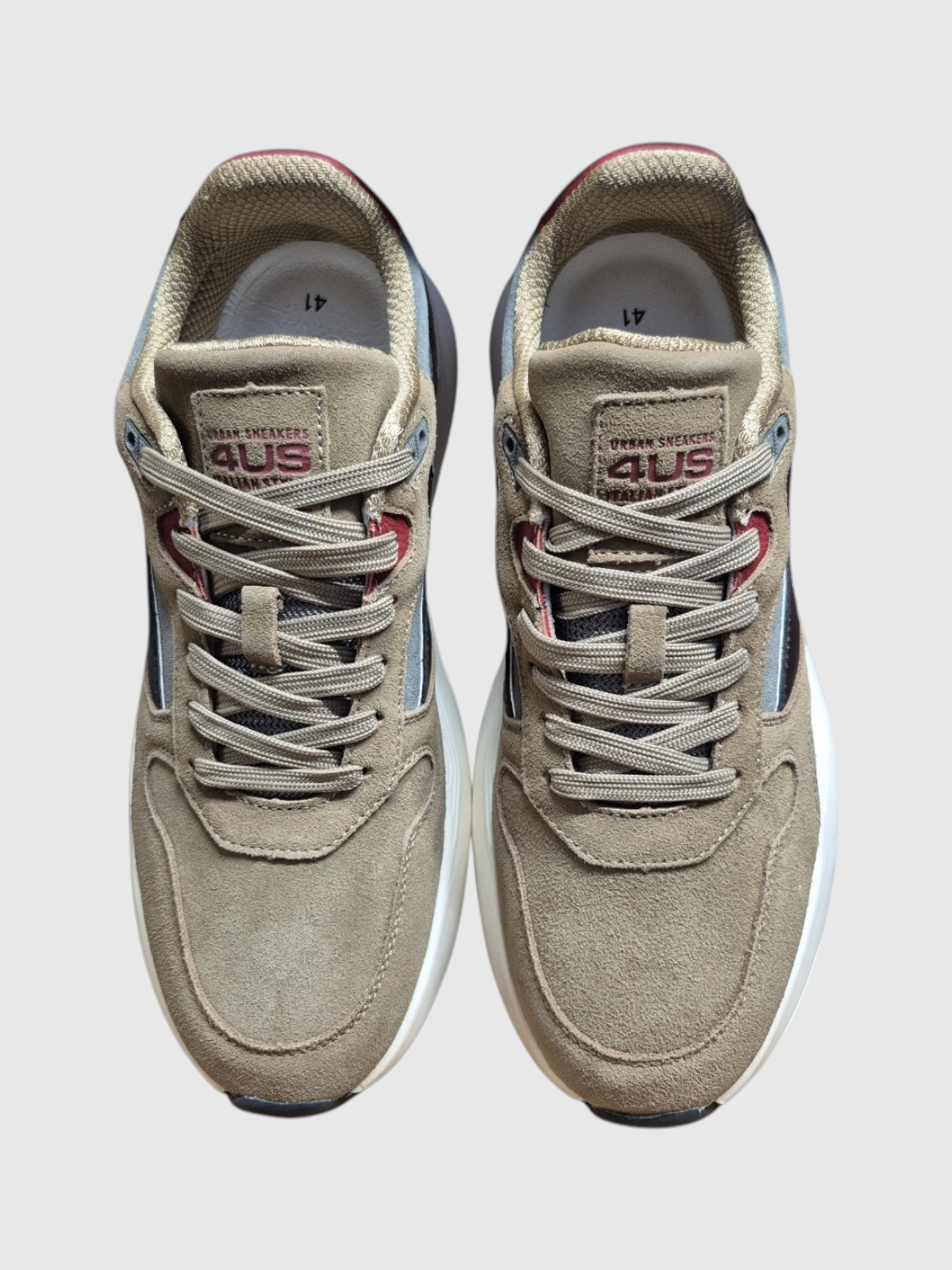 4US Sneakers Uomo - Beige modello 25-439