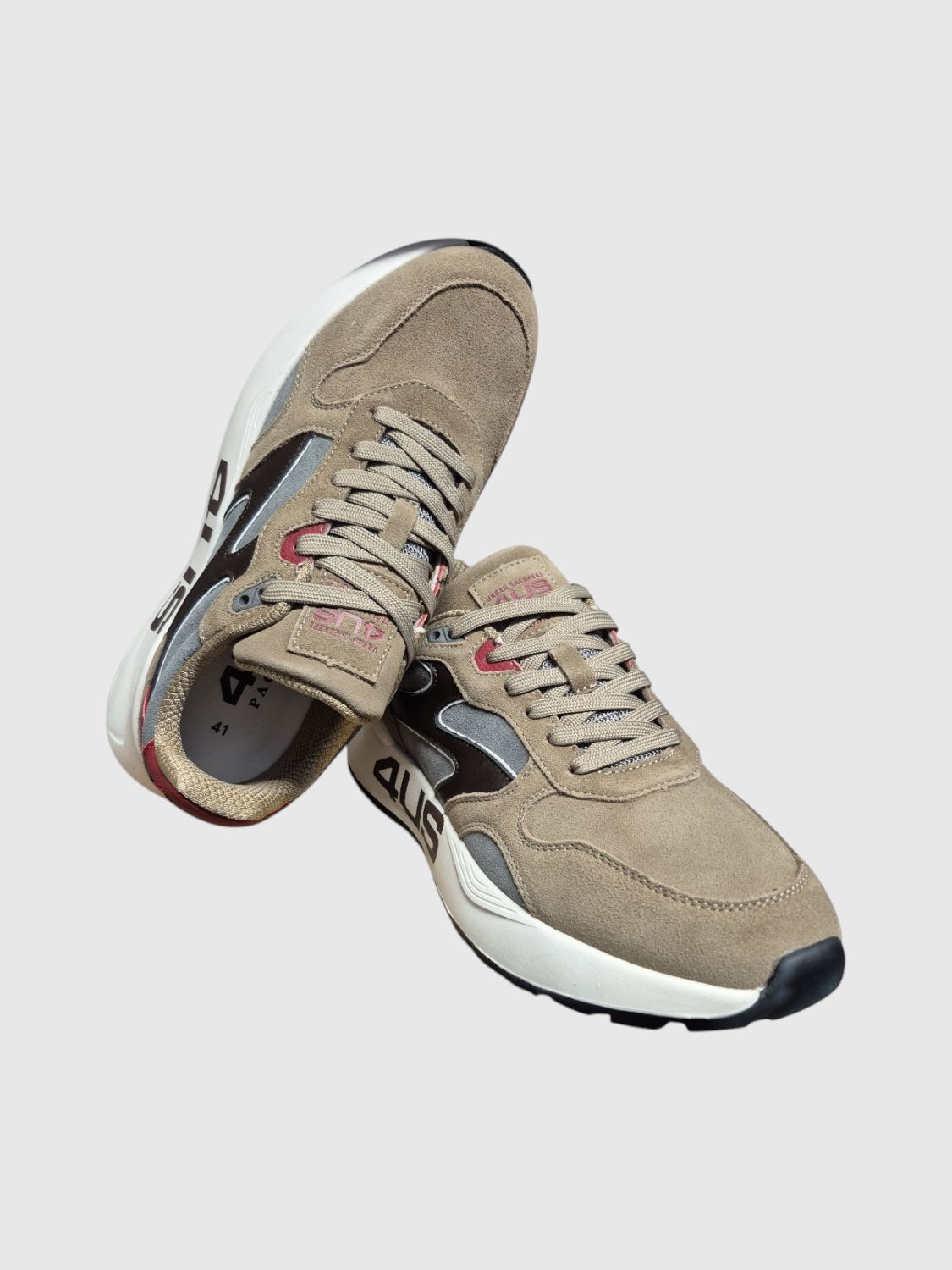 4US Sneakers Uomo - Beige modello 25-439