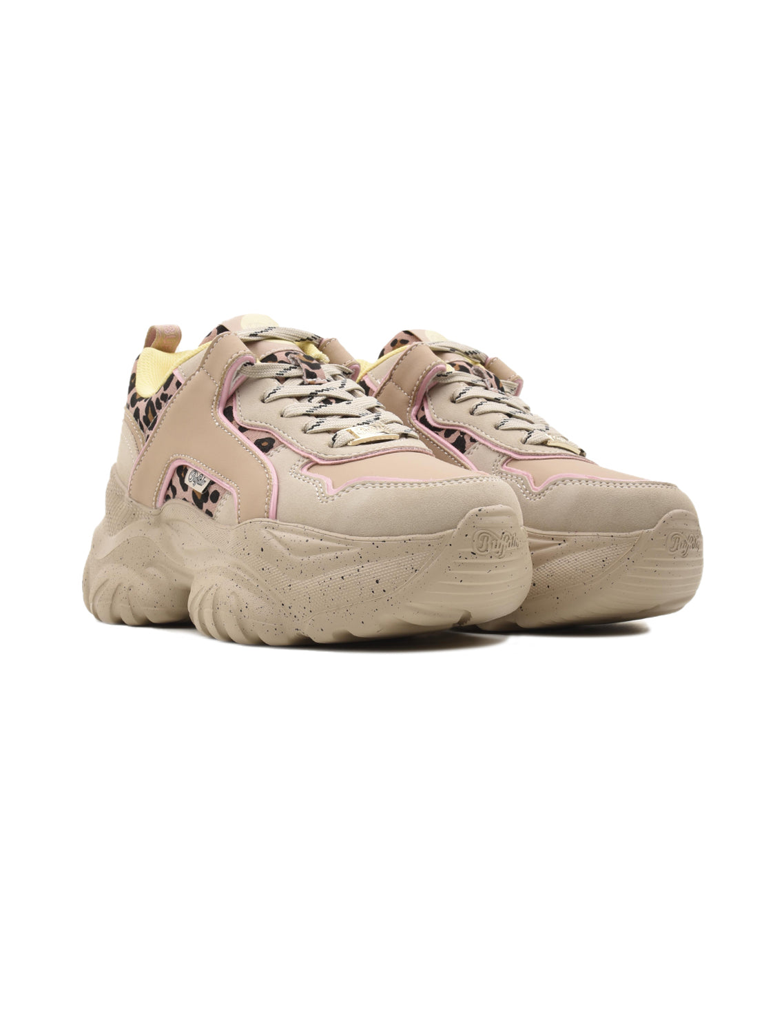 BUFFALO Sneakers platform Donna - Beige modello PD00016140