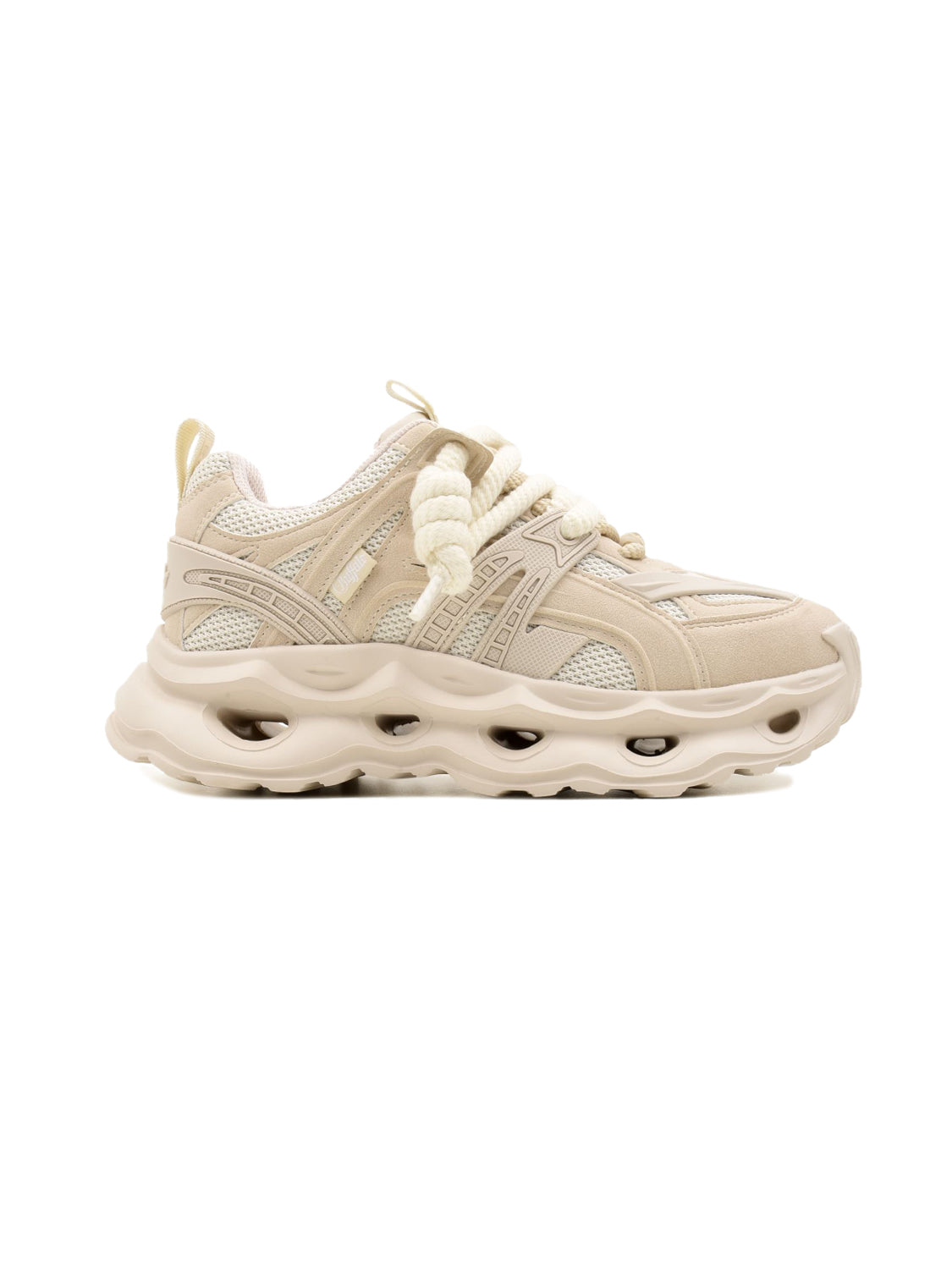 BUFFALO Sneakers platform Donna - Beige modello PD00016373