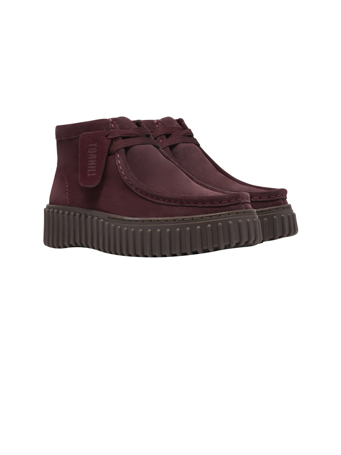 CLARKS Stivaletti platform Donna - Bordò modello 26329426
