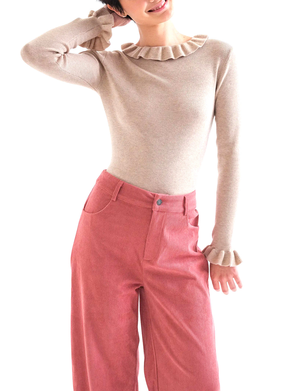 COMPAGNIA FANTASTICA Top Donna - Beige modello 63C/10301